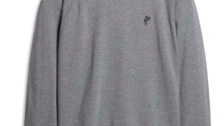 Merino Lugano Crew with Elbow Patches